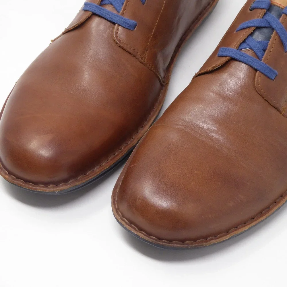Pikolinos Mens Santiago Oxford Shoes Brown Leather Lace Up Size 46 / 12.5-13